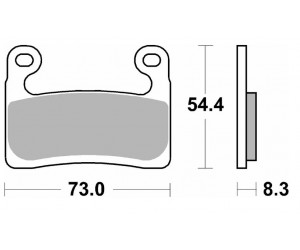 Гальмівні колодки SBS Dynamic Concept Brake Pads, High-Tech Sintered 960DS-2